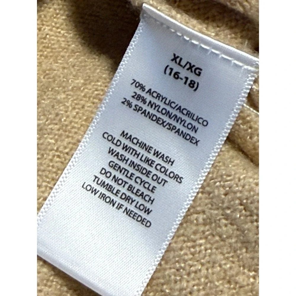beachlunchlounge‎ Collection Leopard Print Striped Sweater Women's XL Tan Pink